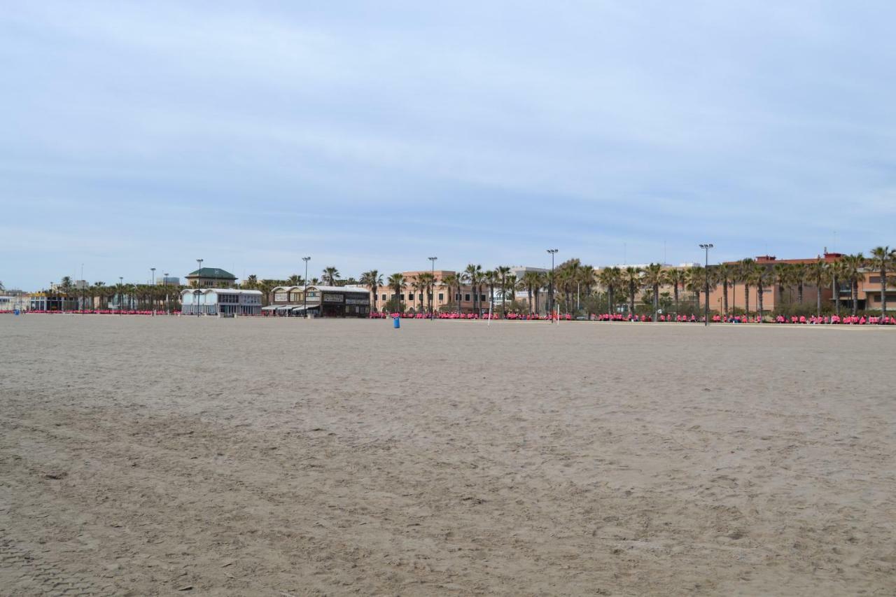 Beach Malvarrosa, Cabanal, Wifi Free. Ca' Micaela. Valenza Esterno foto